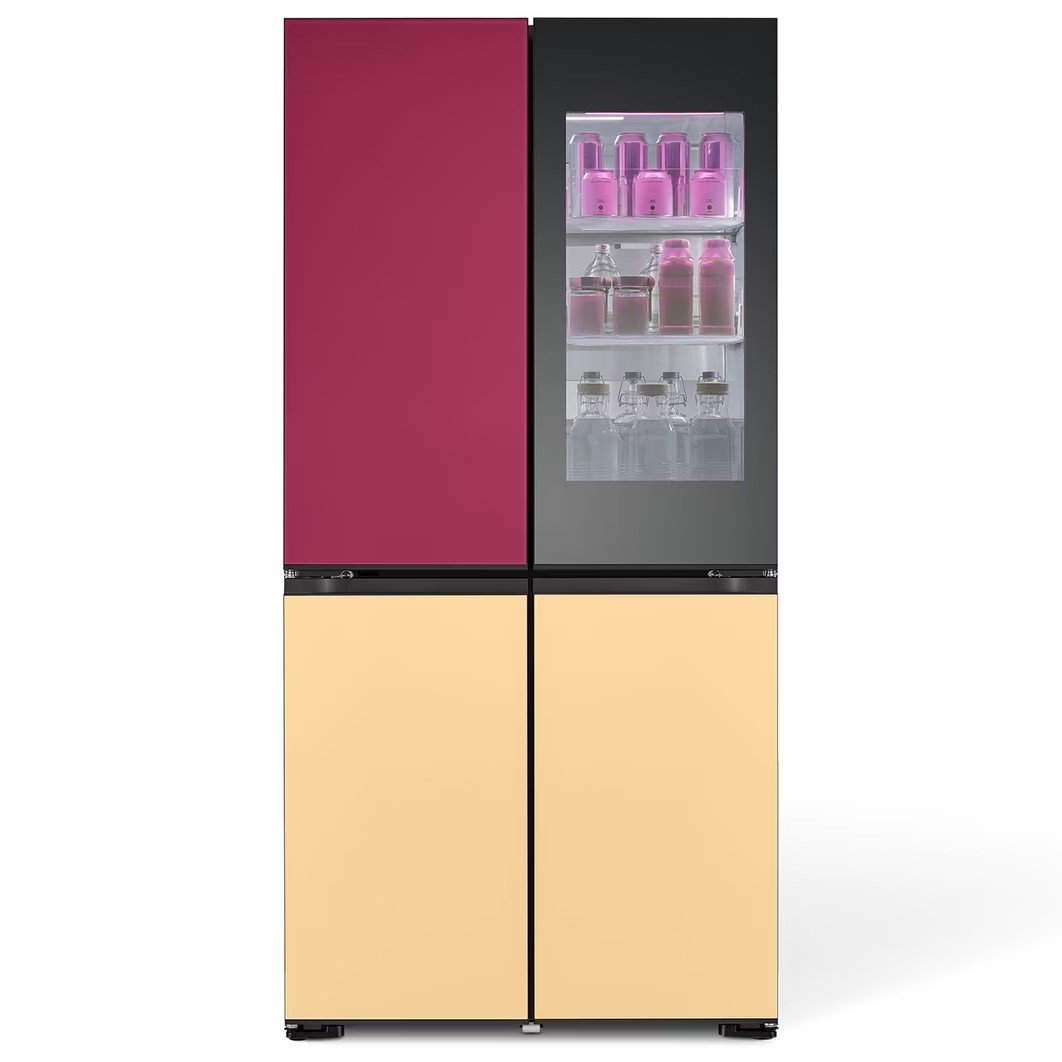 LG MoodUP™ 617 Litres 3 Star French Door Refrigerator | InstaView™ | 1.7 Lakh + Color Combinations | Built-in Bluetooth Speaker | ThinQ® (GR-A24FDMMB)